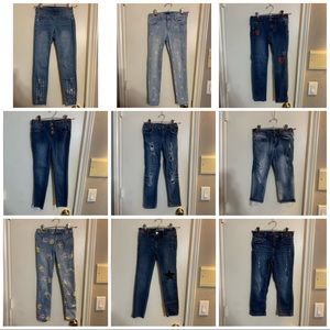 Girls Jeans (9 PAIRS)